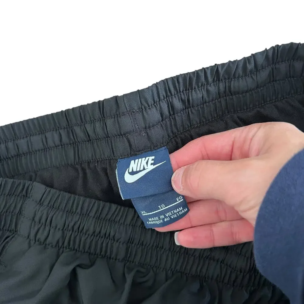 Nike Black Green Windbreaker Pants Sz XL Kids
